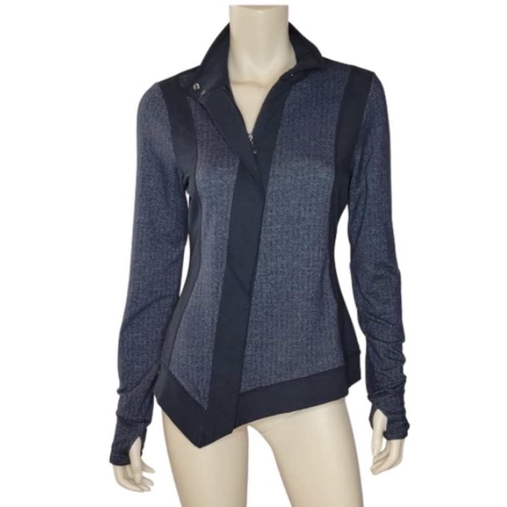 Kyodan active jacket blue tweed small
